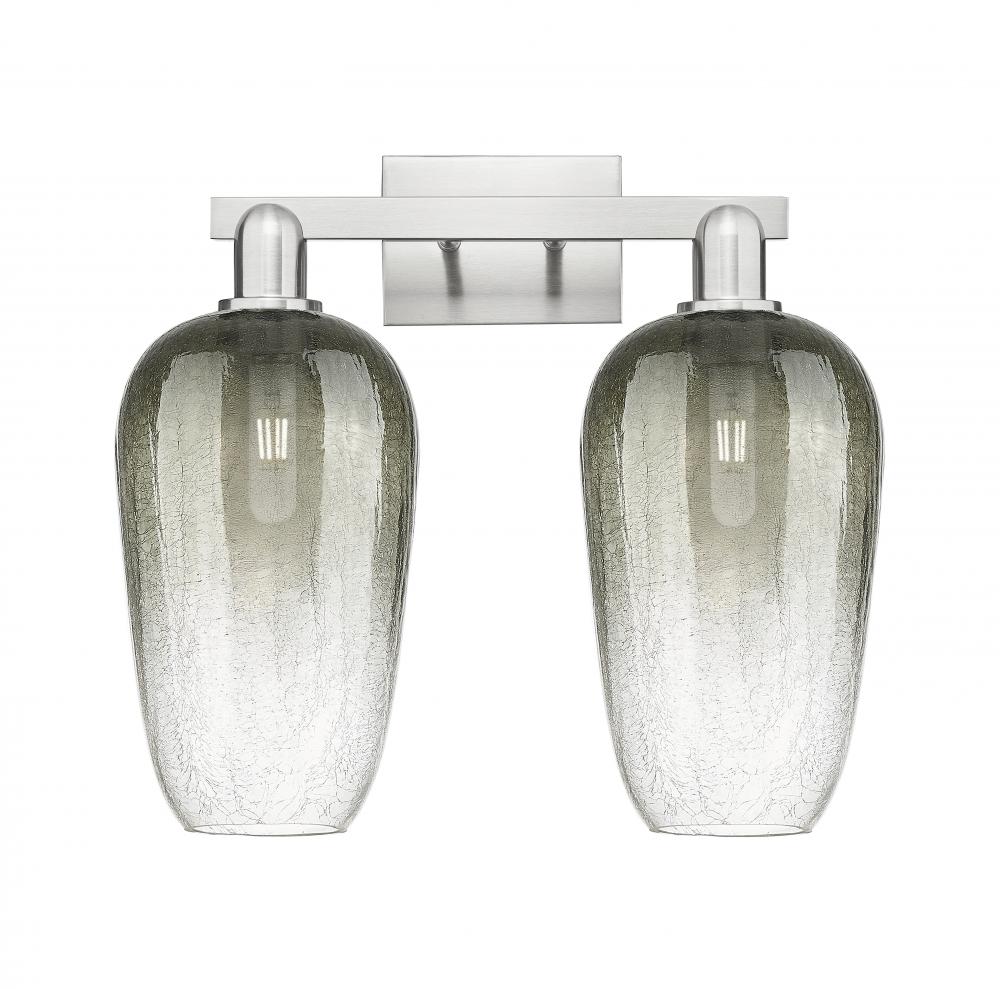 Brookhaven Flute - 2 Light - 16 inch - Brushed Satin Nickel - Bath Vanity Light