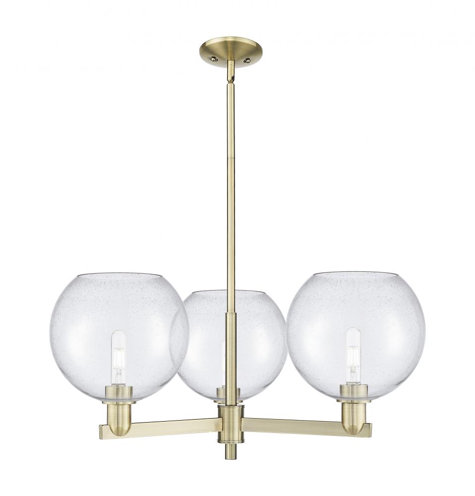 Athens - 3 Light - 32 inch - Antique Brass - Stem hung - Pendant