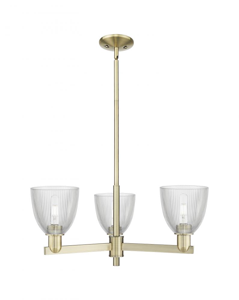 Castile - 3 Light - 28 inch - Antique Brass - Stem hung - Pendant