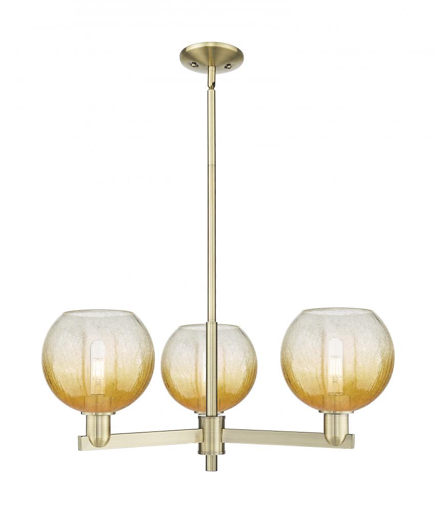 Brookhaven Globe - 3 Light - 18 inch - Antique Brass - Pendant