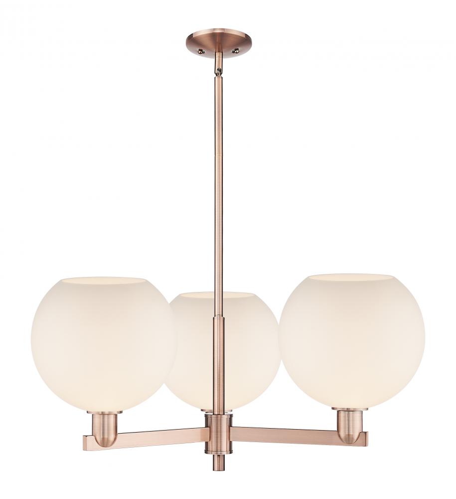 Athens - 3 Light - 32 inch - Antique Copper - Stem hung - Pendant