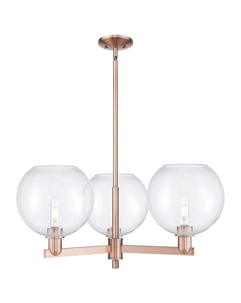 Athens - 3 Light - 32 inch - Antique Copper - Stem hung - Pendant