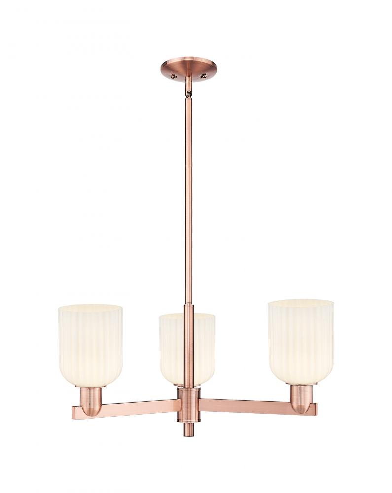 Bridal Veil - 3 Light - 18 inch - Antique Copper - Pendant