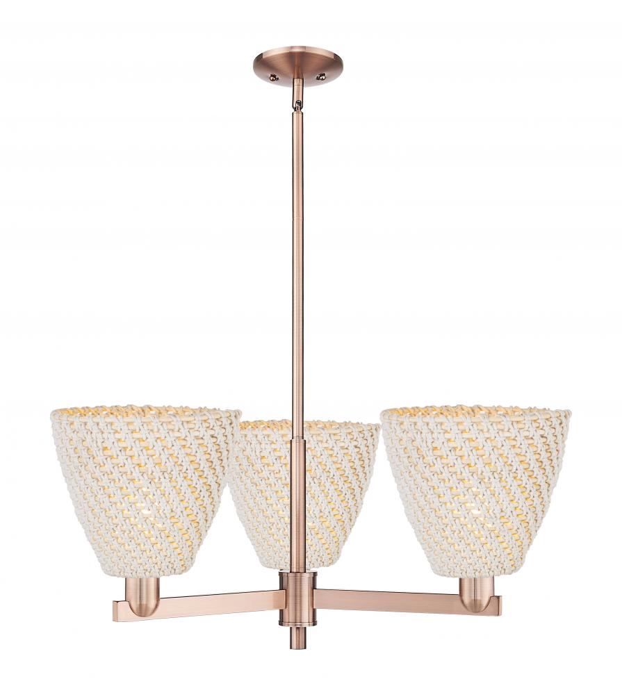 Bristol Natural - 3 Light - 31 inch - Antique Copper - Stem hung - Pendant