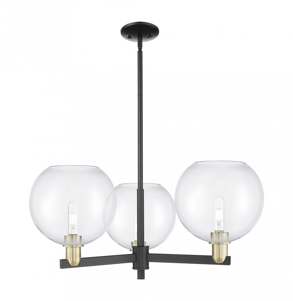 Athens - 3 Light - 32 inch - Black Antique Brass - Stem hung - Pendant