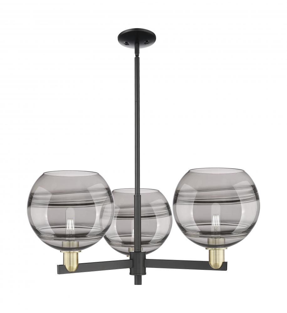 Rochester - 3 Light - 32 inch - Black Antique Brass - Stem hung - Pendant