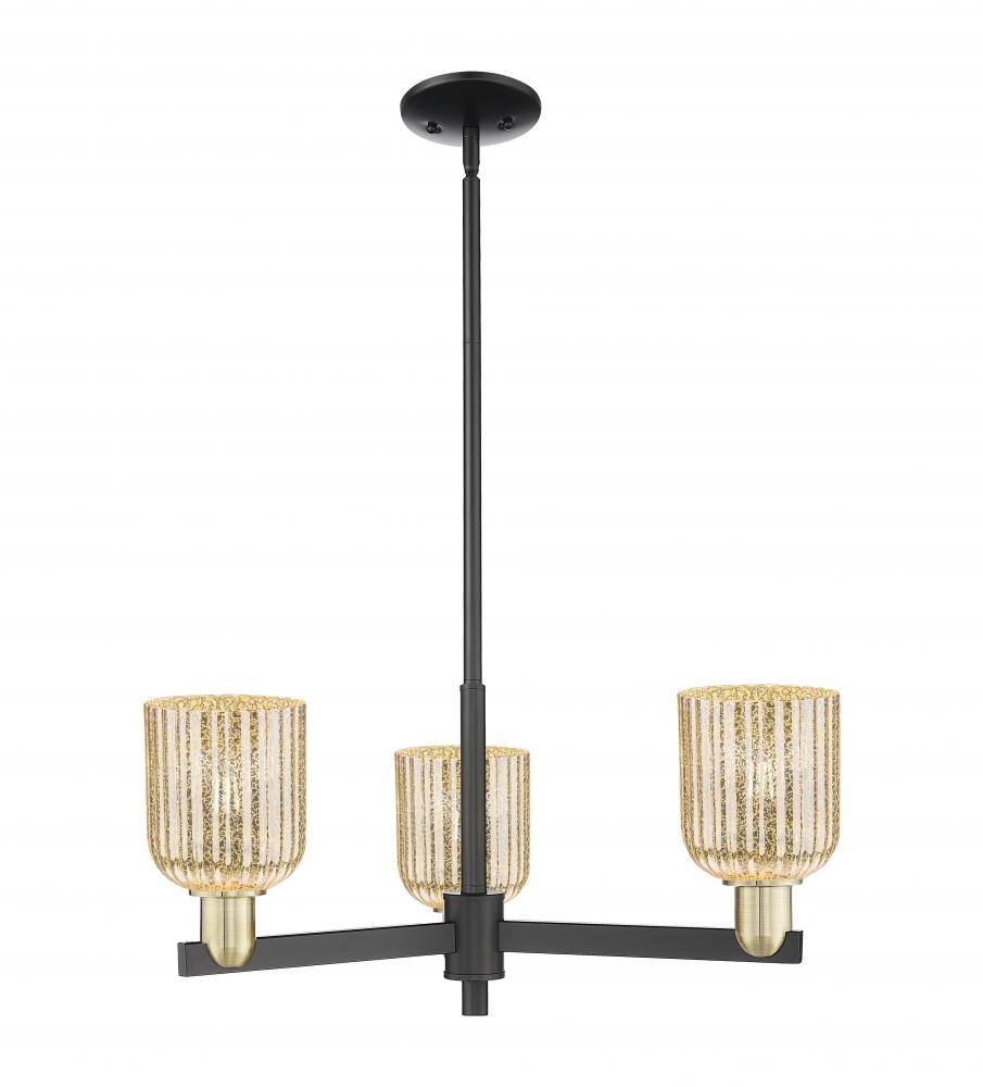 Bridal Veil - 3 Light - 18 inch - Black Antique Brass - Pendant