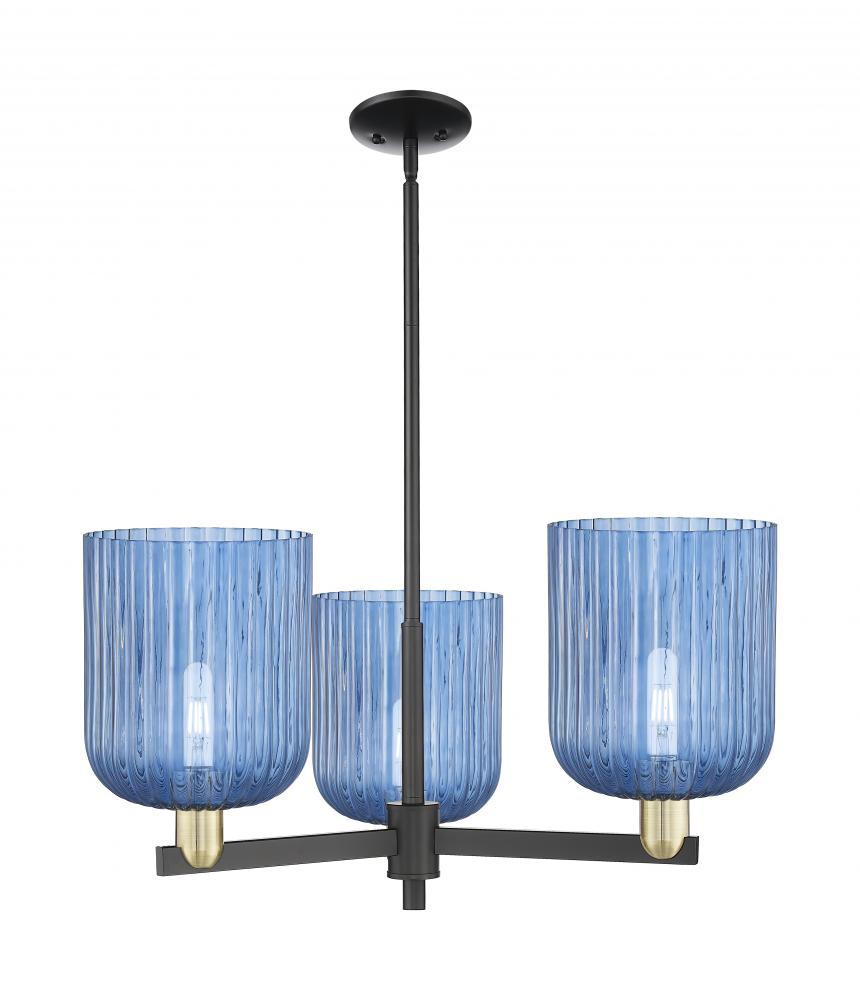 Bridal Veil - 3 Light - 30 inch - Black Antique Brass - Pendant