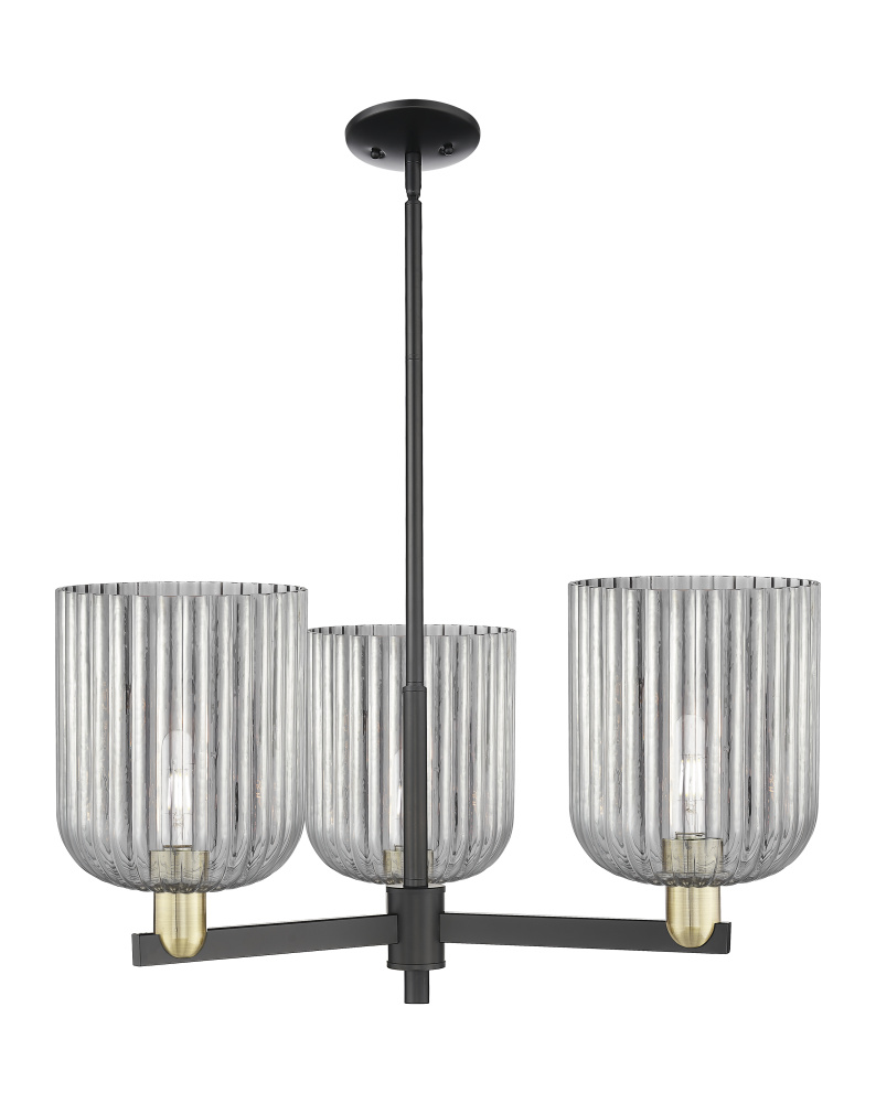 Bridal Veil - 3 Light - 30 inch - Black Antique Brass - Pendant