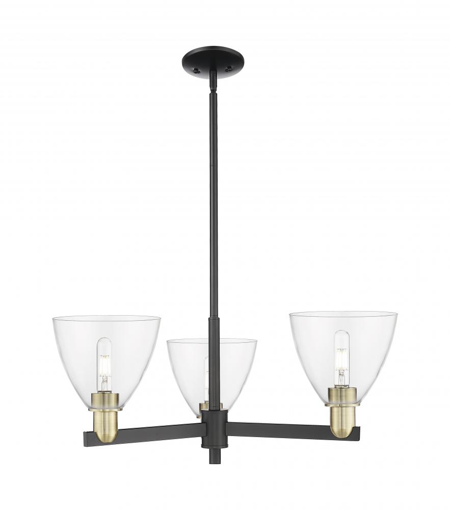 Bristol - 3 Light - 29 inch - Black Antique Brass - Stem hung - Pendant
