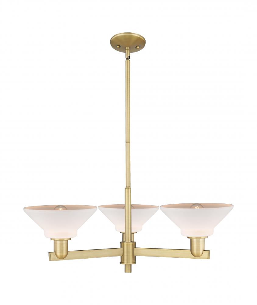 Orwell - 3 Light - 30 inch - Brushed Brass - Stem hung - Pendant