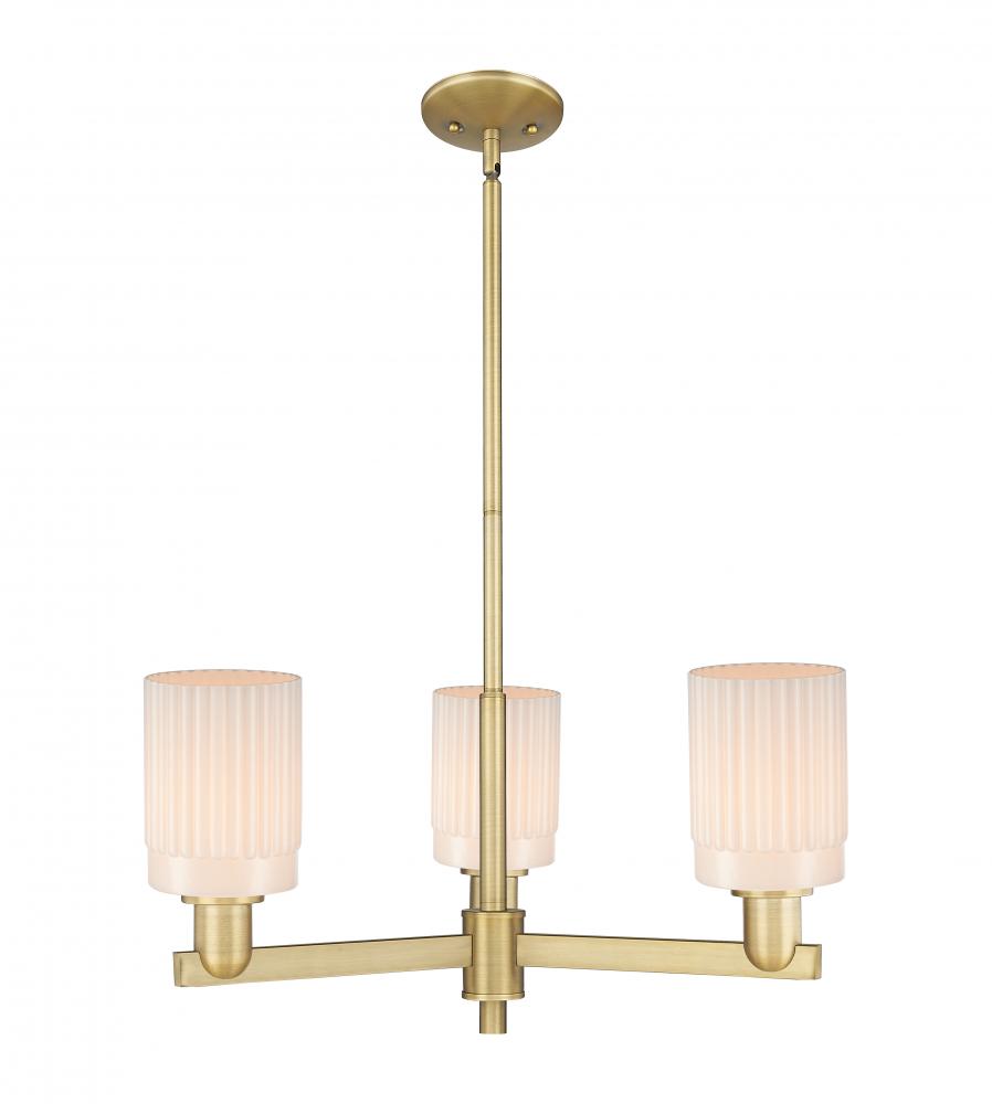 Hadley - 3 Light - 26 inch - Brushed Brass - Stem hung - Pendant
