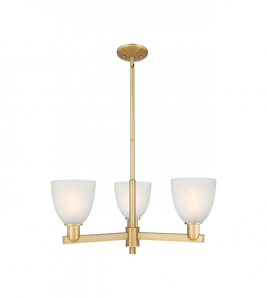 Castile - 3 Light - 28 inch - Brushed Brass - Stem hung - Pendant