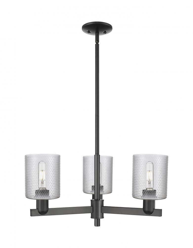Cobbleskill - 3 Light - 27 inch - Matte Black - Stem hung - Pendant