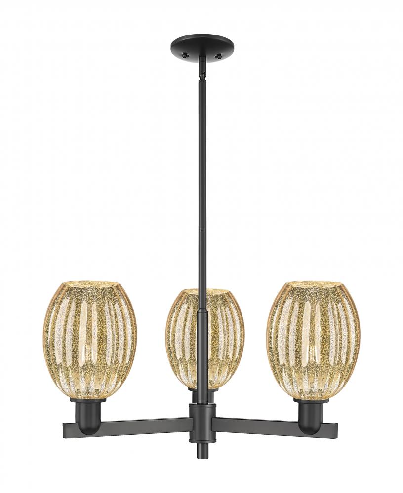 Preston Bulb - 3 Light - 18 inch - Matte Black - Pendant