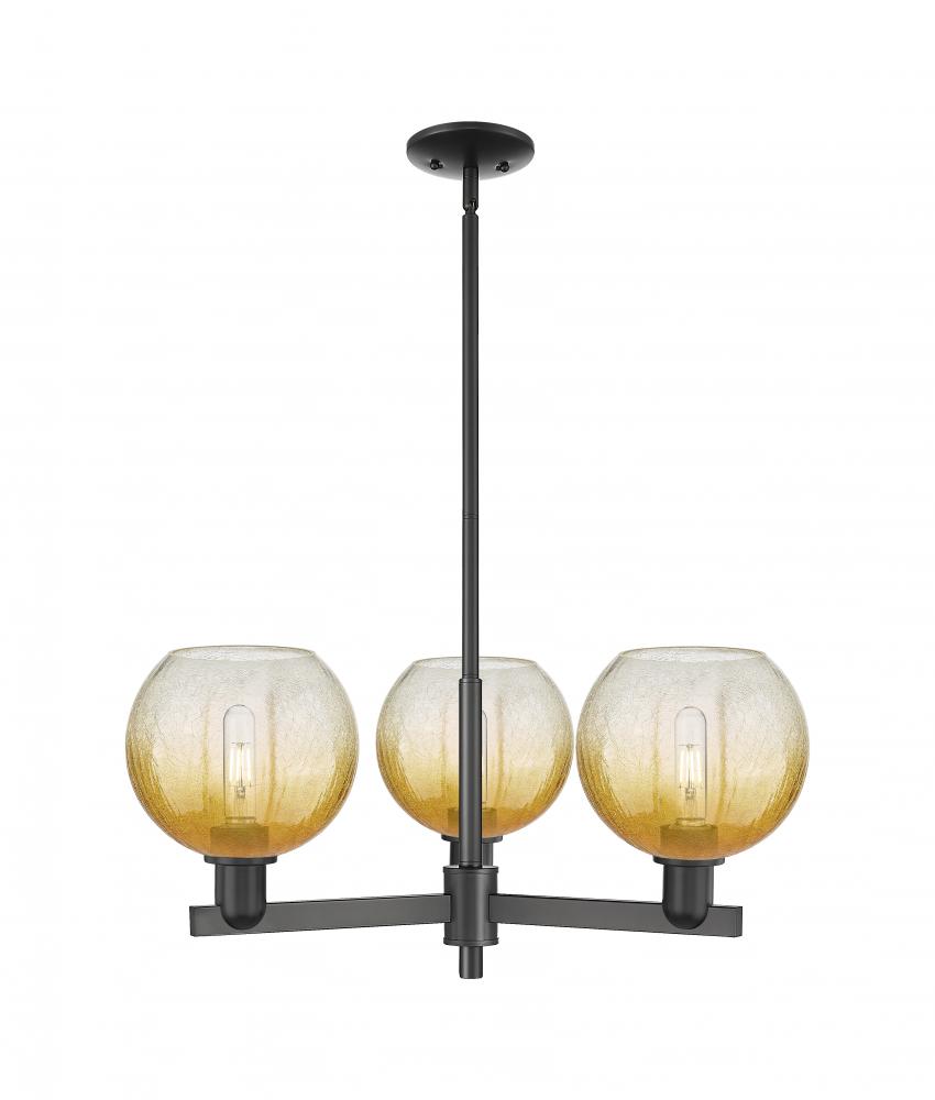 Brookhaven Globe - 3 Light - 18 inch - Matte Black - Pendant