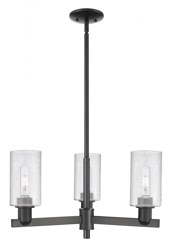 Clymer - 3 Light - 26 inch - Matte Black - Stem hung - Pendant