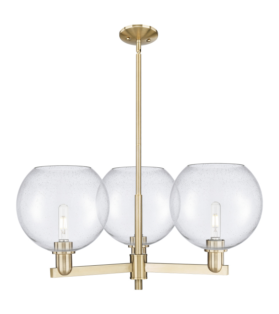Athens - 3 Light - 32 inch - Champagne Bronze - Stem hung - Pendant