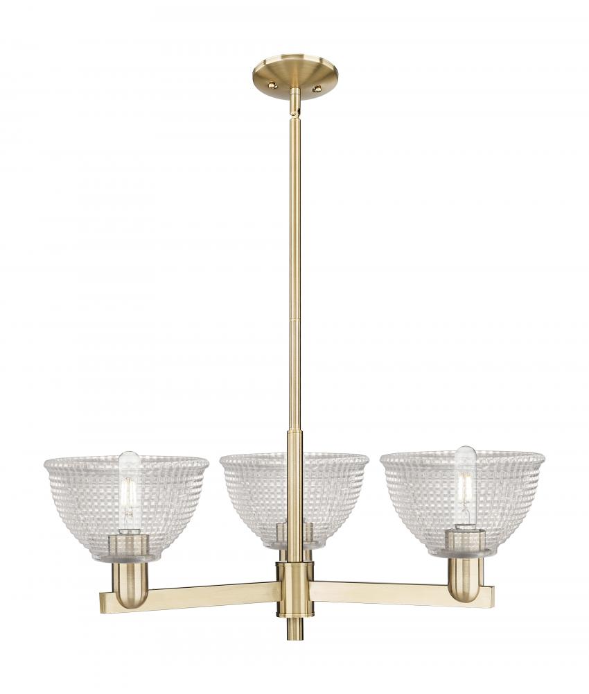 Arietta - 3 Light - 30 inch - Champagne Bronze - Stem hung - Pendant