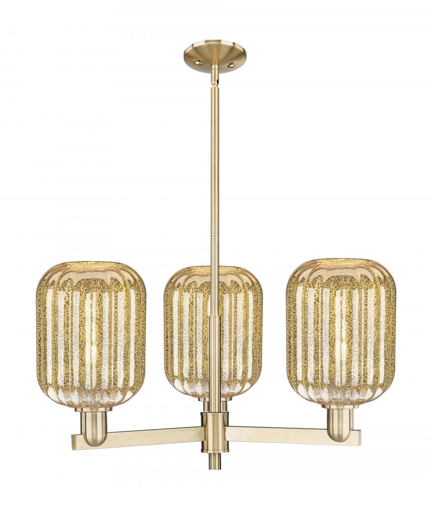 Preston Cylinder - 3 Light - 18 inch - Champagne Bronze - Pendant