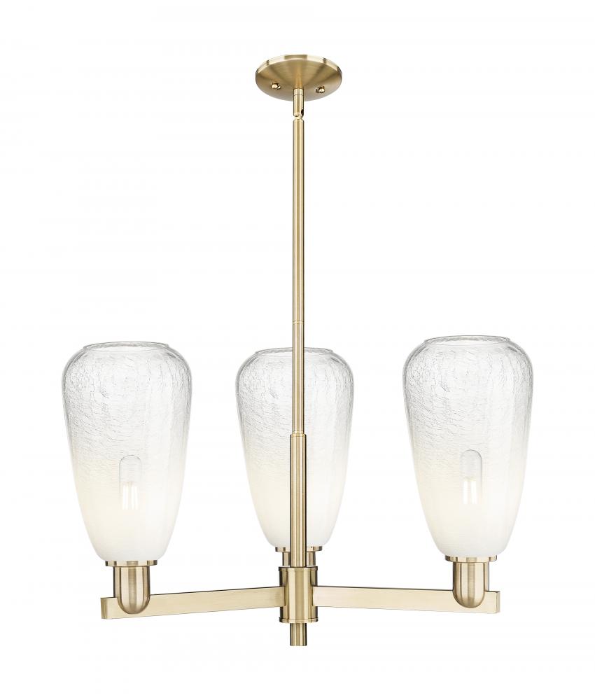 Brookhaven Almond - 3 Light - 18 inch - Champagne Bronze - Pendant