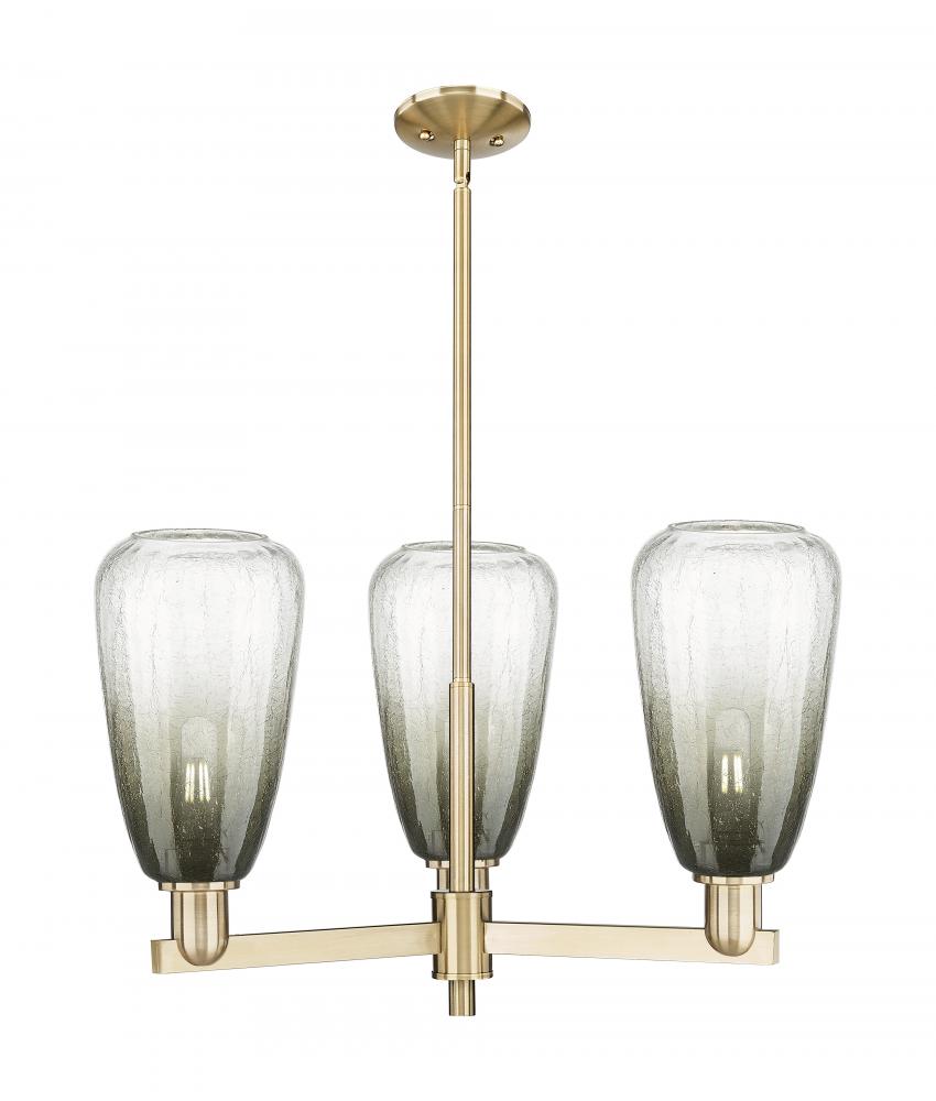 Brookhaven Almond - 3 Light - 18 inch - Champagne Bronze - Pendant