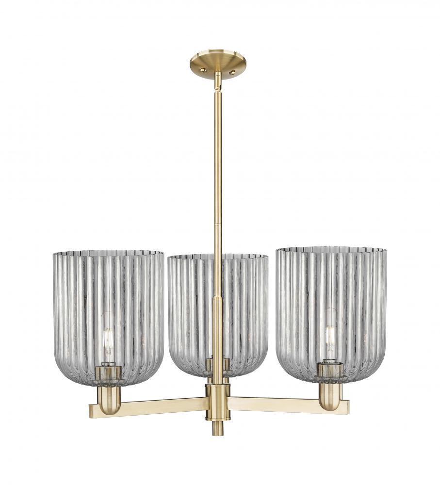 Bridal Veil - 3 Light - 30 inch - Champagne Bronze - Stem hung - Pendant