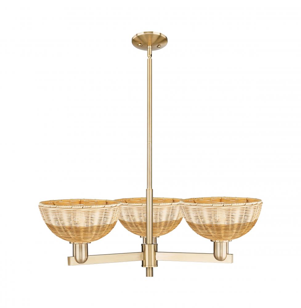 Bristol Natural II - 3 Light - 31 inch - Champagne Bronze - Stem hung - Pendant