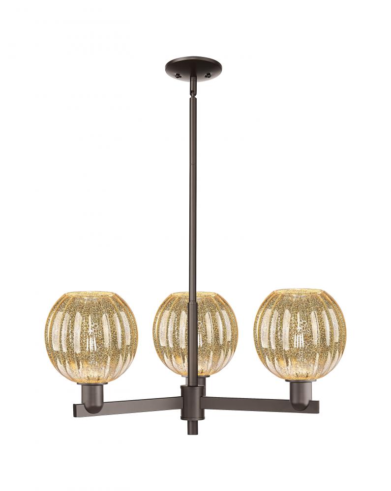 Preston Globe - 3 Light - 18 inch - Oil Rubbed Bronze - Pendant