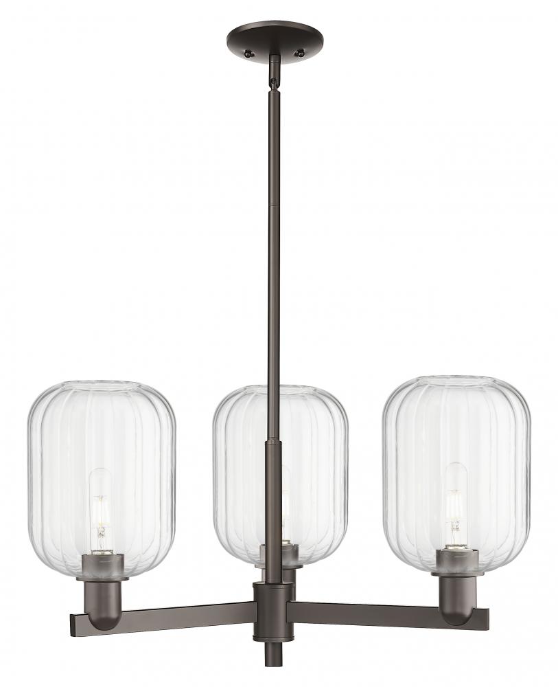 Preston Cylinder - 3 Light - 18 inch - Oil Rubbed Bronze - Pendant