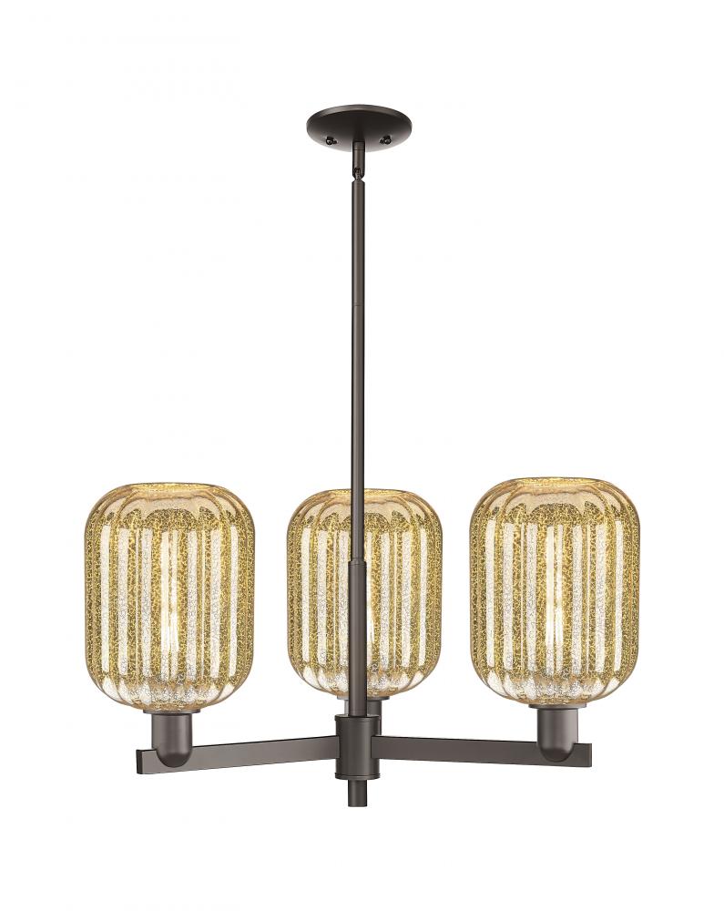 Preston Cylinder - 3 Light - 18 inch - Oil Rubbed Bronze - Pendant