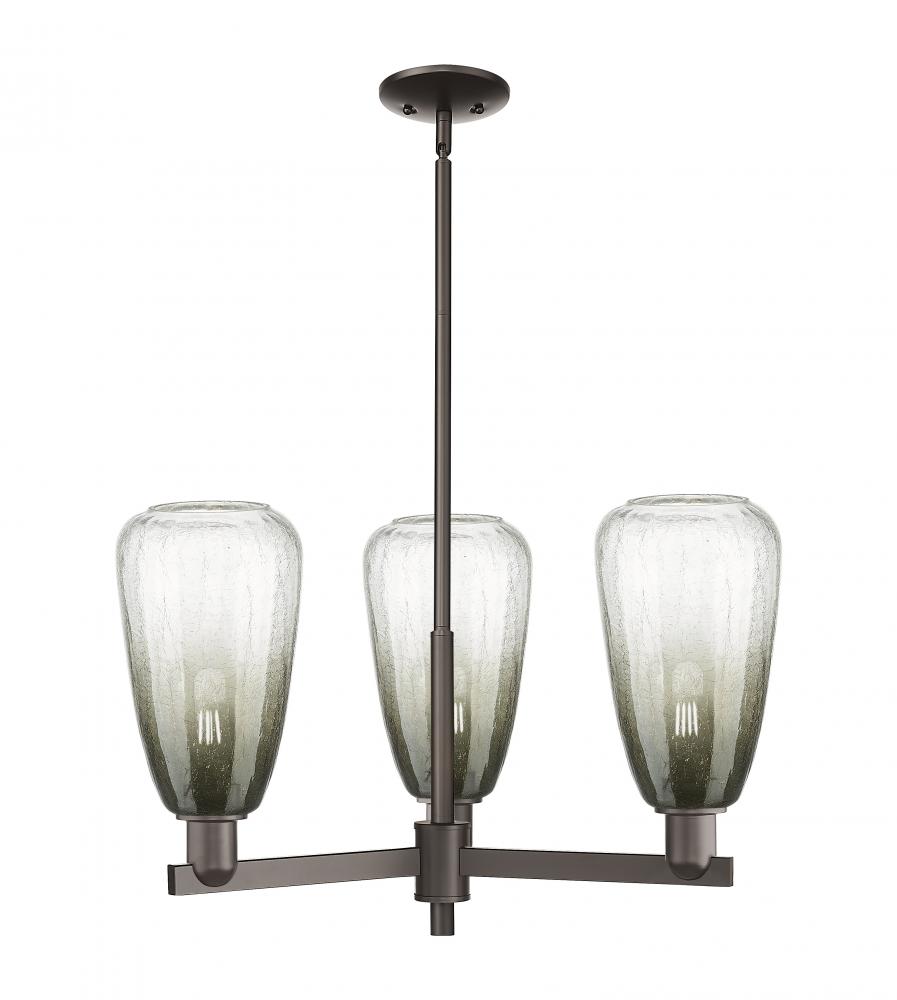 Brookhaven Almond - 3 Light - 18 inch - Oil Rubbed Bronze - Pendant