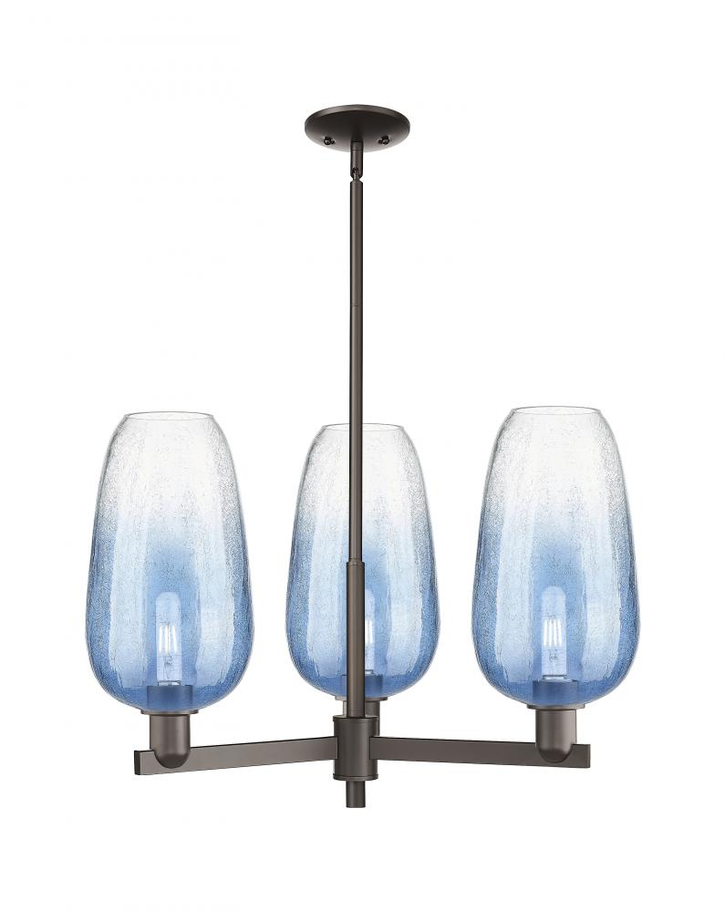 Brookhaven Flute - 3 Light - 18 inch - Oil Rubbed Bronze - Pendant