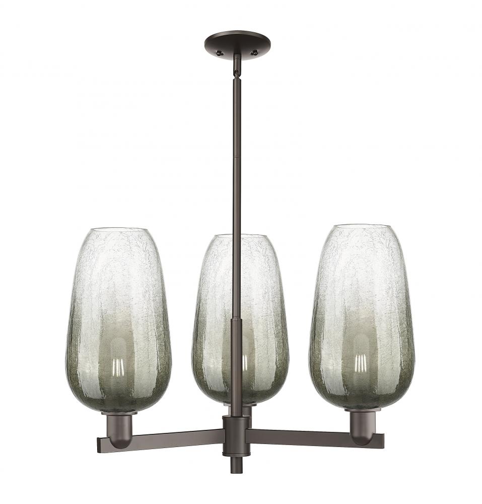 Brookhaven Flute - 3 Light - 18 inch - Oil Rubbed Bronze - Pendant