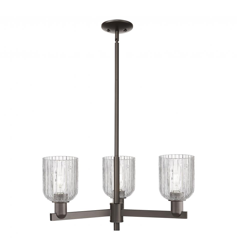 Bridal Veil - 3 Light - 18 inch - Oil Rubbed Bronze - Pendant