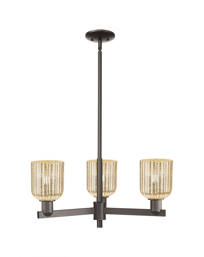 Bridal Veil - 3 Light - 18 inch - Oil Rubbed Bronze - Pendant