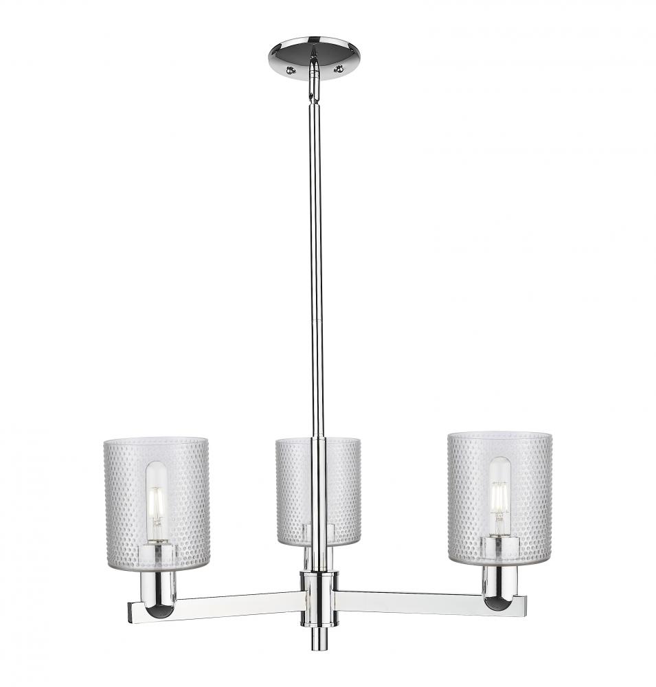 Cobbleskill - 3 Light - 27 inch - Polished Chrome - Stem hung - Pendant