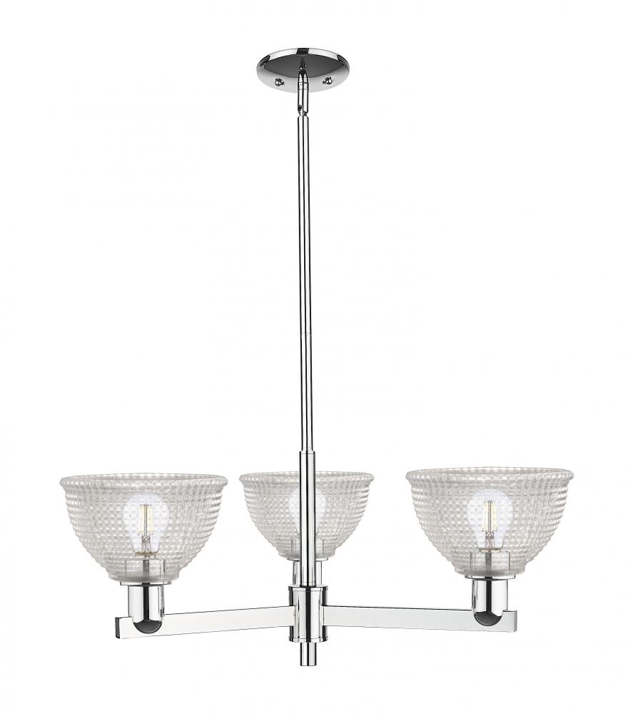 Arietta - 3 Light - 30 inch - Polished Chrome - Stem hung - Pendant