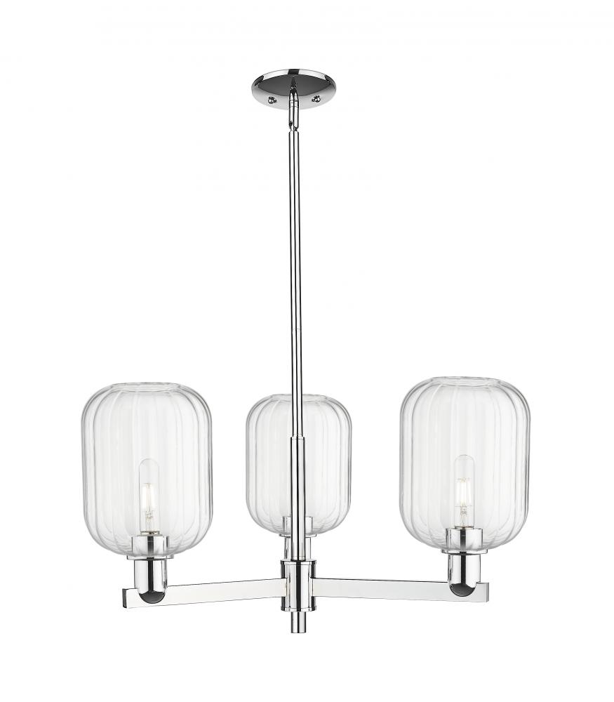 Preston Cylinder - 3 Light - 18 inch - Polished Chrome - Pendant