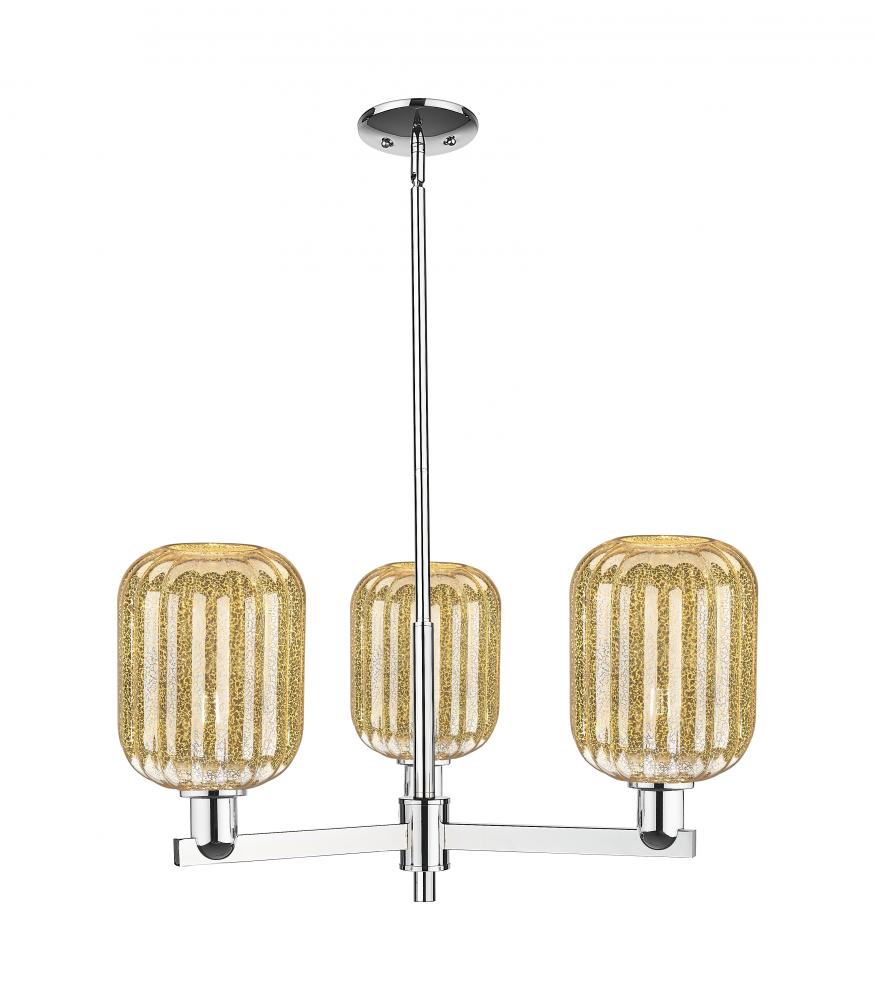 Preston Cylinder - 3 Light - 18 inch - Polished Chrome - Pendant