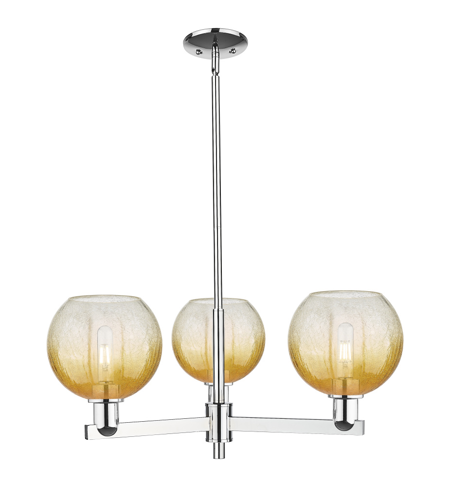 Brookhaven Globe - 3 Light - 18 inch - Polished Chrome - Pendant