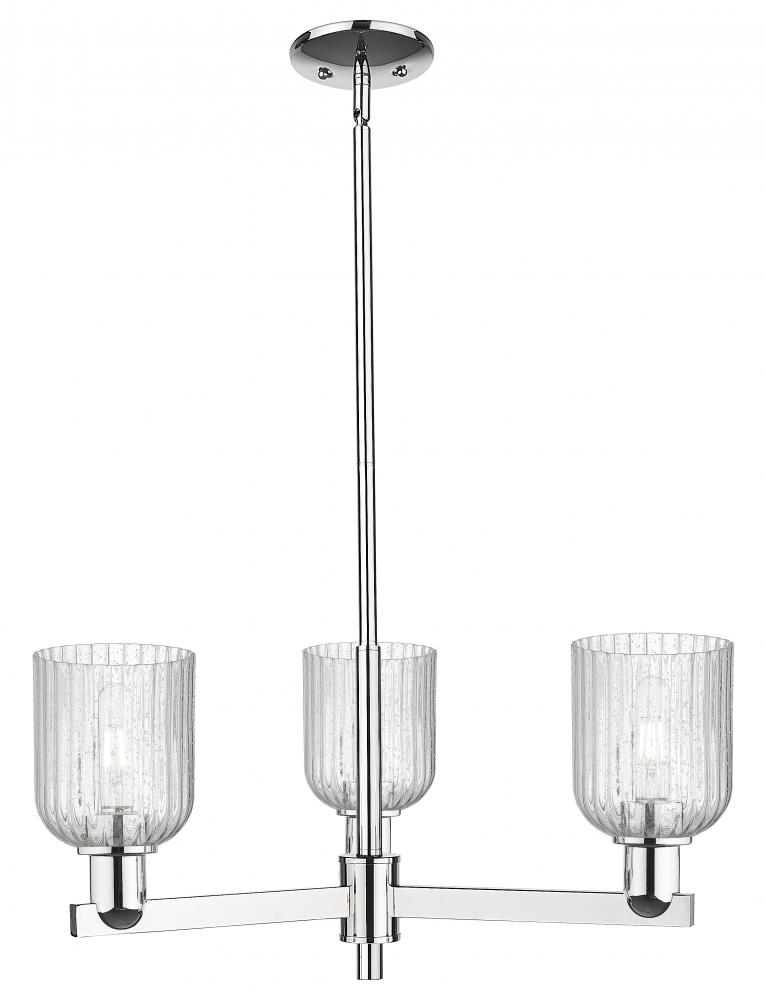 Bridal Veil - 3 Light - 18 inch - Polished Chrome - Pendant