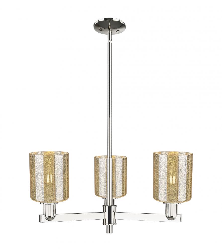 Cobbleskill - 3 Light - 27 inch - Polished Nickel - Stem hung - Pendant