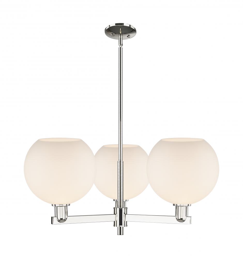 Athens - 3 Light - 32 inch - Polished Nickel - Stem hung - Pendant