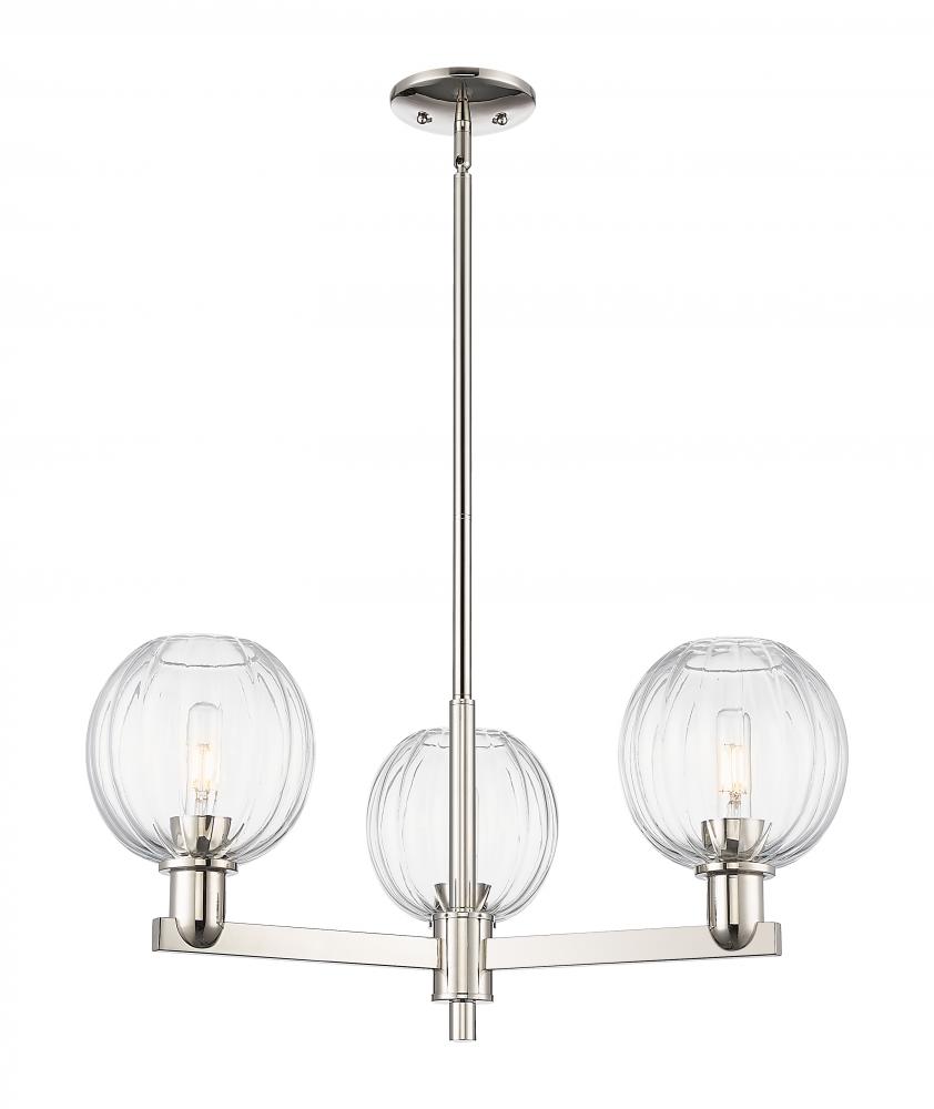 Preston Globe - 3 Light - 18 inch - Polished Nickel - Pendant