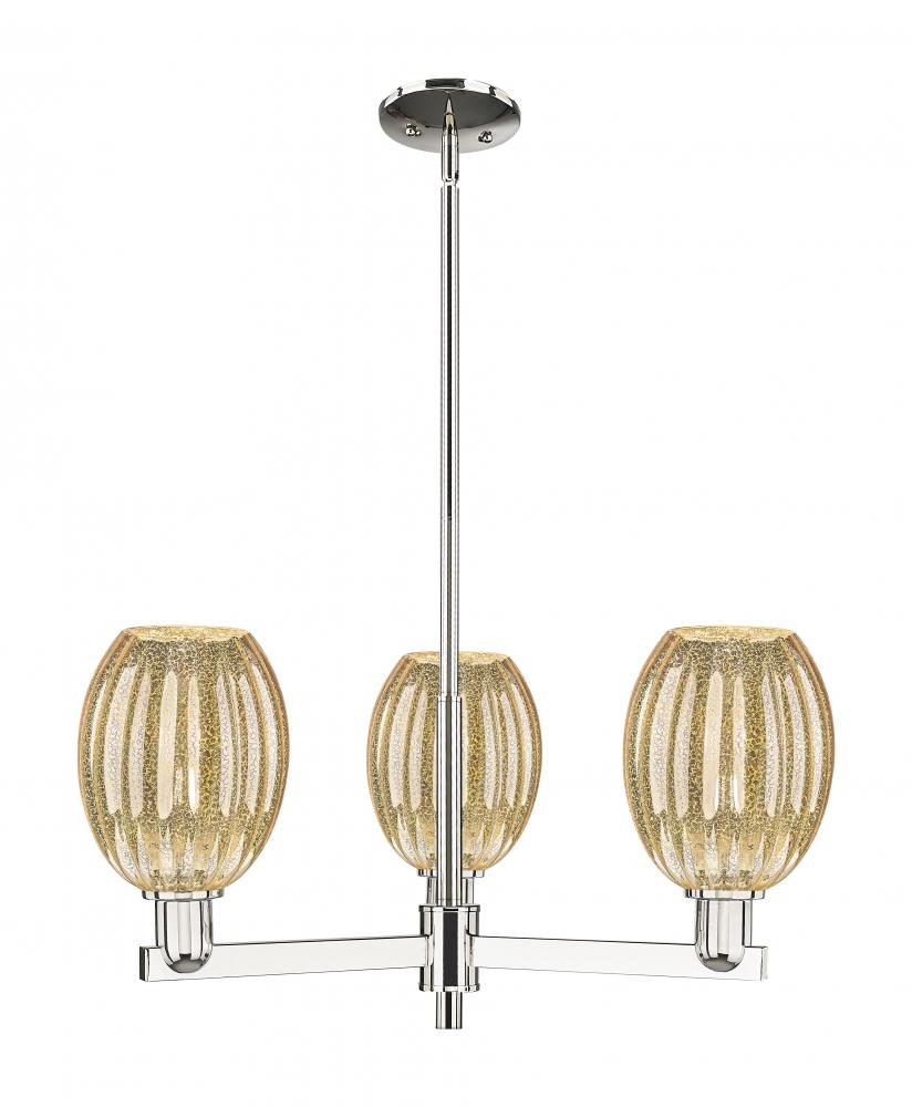 Preston Bulb - 3 Light - 18 inch - Polished Nickel - Pendant