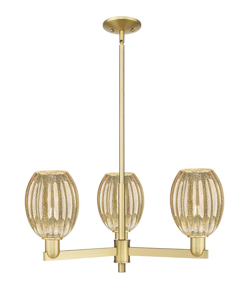 Preston Bulb - 3 Light - 18 inch - Satin Gold - Pendant
