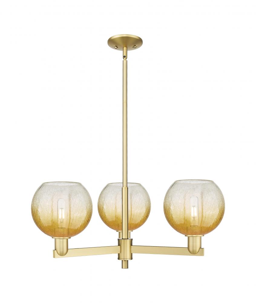 Brookhaven Globe - 3 Light - 18 inch - Satin Gold - Pendant