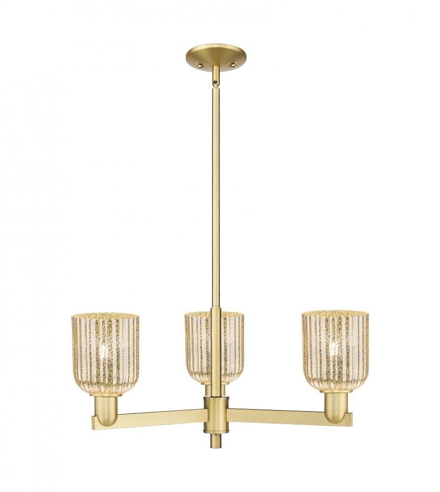 Bridal Veil - 3 Light - 18 inch - Satin Gold - Pendant