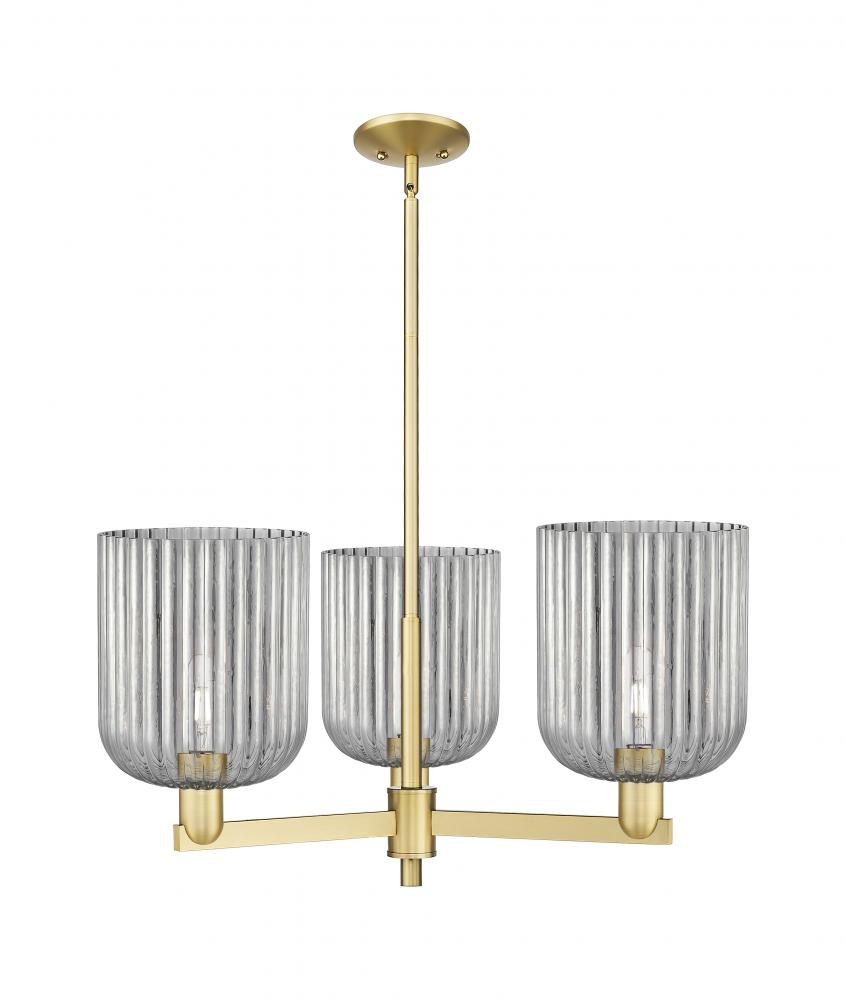 Bridal Veil - 3 Light - 30 inch - Satin Gold - Pendant